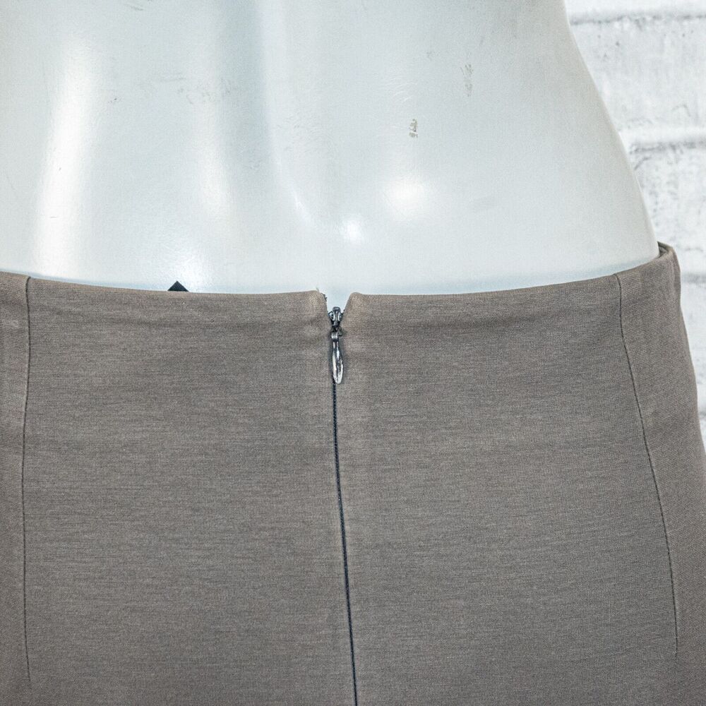 YOHJI YAMAMOTO Pencil Skirt tan gray cotton made in Italy size 48 32 - Picture 11 of 12